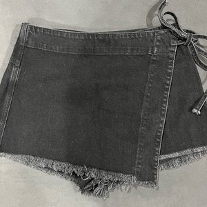 Free People denim skort